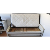 Cama Carrito Madera + Colchon Springwall Bl100 + Colchon