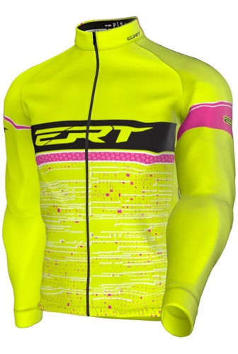 Jaqueta Casaco Ciclismo Bike Ert Pro Racing Team Rosa