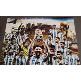 Imán Para Heladera Selección Argentina Campeón 20 X 29cm N 3