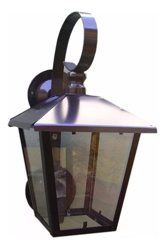 Lampara Farol Colonial Pared Jardin Exterior Inoxidable 528 Negro