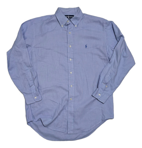 Camisa Ralph Lauren Mediana 15 1/2 33 Yarmouth Azul 