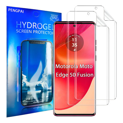 Usdilu 2x Mica Hidrogel Protector Para Motorola Moto Edge 50 Fusion Suave Hd Pantalla Transparente Película Tpu Resistente A Arañazos Antihuellas Flexible Fácil Instalación Sin Burbujas