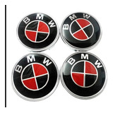 Centros Tapas Bmw Black/red 68 Milímetros 