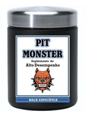 Pit Monster Dog Suplementos Cães 1 Pote