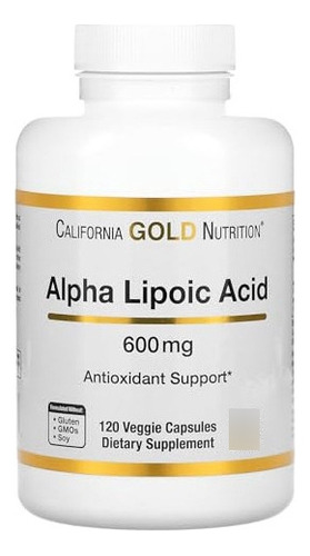 Ácido Alfa Lipoico De California Gold Nutrition, 600 Mg, 12