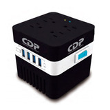 Cdp Ruavr604 Mini Regulador De Voltaje 4 Contactos Y 4 Usb