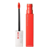 Labial Líquido Maybelline New York Super Stay Matte Ink 5ml Acabado Mate Color Heroine