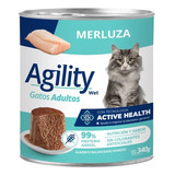 Agility Cats Adulto Merluza Lata X 340 Grs.