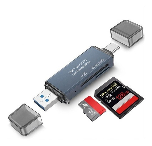 Adaptador Usb-c/usb 3.0 Para Leitor De Cartão Sd/micro Sd