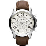 Reloj Hombre Fossil Correa De Piel 44 Mm 5 Atm Fs4735