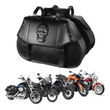 Alforjas Moto Chopper Gran Capacidad 34l Piel Sintética Impe