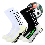 Kit 2 Pares Meias Antiderrapante Futebol Pro Socks Esportiva