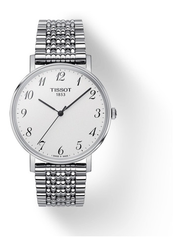 Reloj Tissot T-classic Everytime Esfera Plateada Boleta