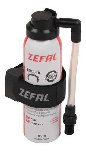 Zefal Infla Sella Neumaticos 100 Ml 2mm Bicicleta + Anclaje 