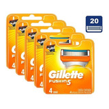 Carga Gillette Fusion5 - Pack 5 Unidades Com 4 = 20 Cargas