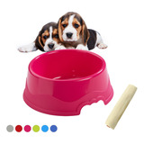 Plato Comedero Mascota Perro Gato Hecho En España 1.9l 26cmø Color Rosa