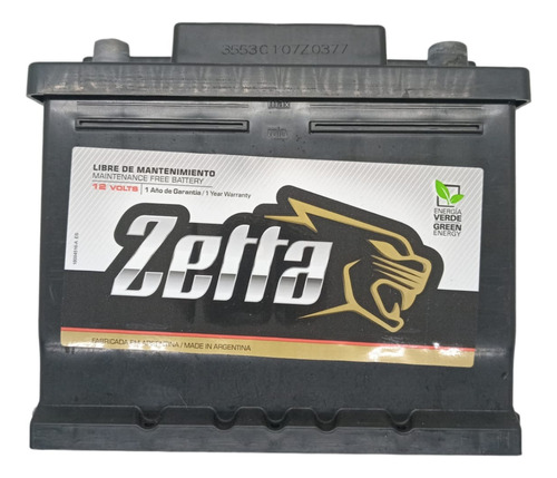 Bateria Zetta 12x45 40ah Chevrolet Celta 1.4 N 8v Lt Pack