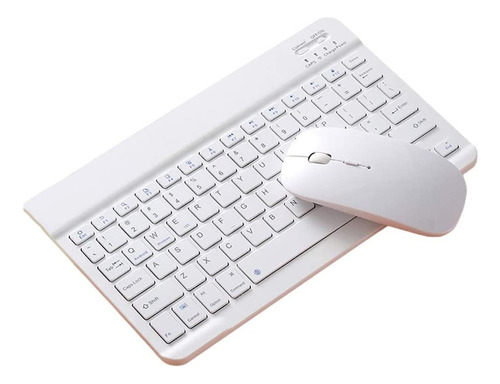 Teclado Mouse Bluetooth + Capa Com Slot Lápis iPad 7/8 10.2 