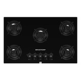 Cooktop A Gás Ative 5 Bocas Bdd75 Vidro Preto Biv Brastemp