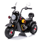 Moto Motinho Elétrica Infantil Tipo Harley Bateria 6 V Preto