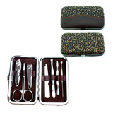 Estuche Pedicura Manicura Acero Profesional 7pzs