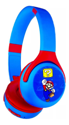 Audifonos Diadema Mario Bros Bluetooth Microfono Recargables