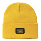 Gorro Lana Beanie Amarillo Mostaza Liso Vintage Eva Rain®