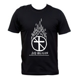 Remera Bad Religion Logo En Llamas Varios Colores Punk Rock