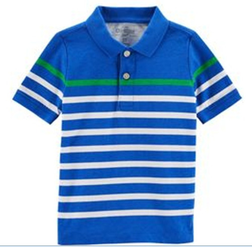 Camisa Polo Infantil Oshkosh B'gosh Listras Masculino