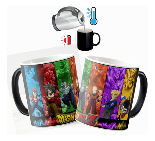 Mug Magico Vaso Dragon Ball Cambia De Color