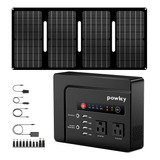 Powkey Generador Solar Con Panel, Estacion De Energia Portat