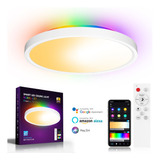 Lampara De Techo Inteligente Led Regulable, Retroiluminacion