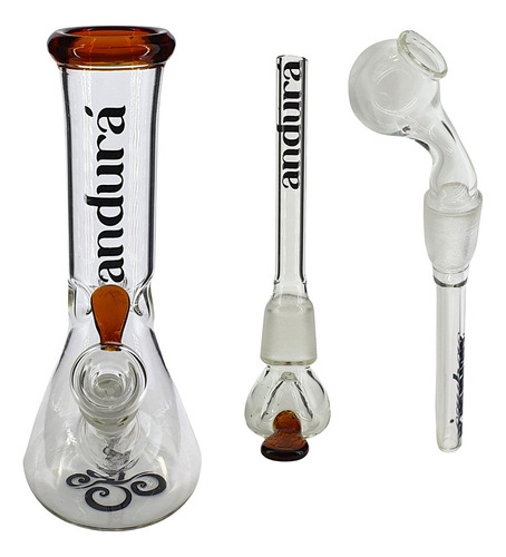 Andurá - Ice Bong De Vidro Tradicional + Nail - Dupla Função