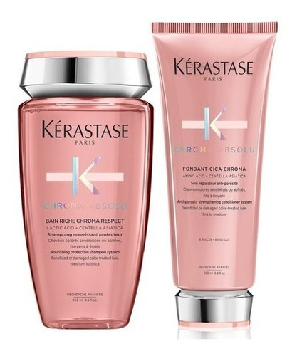 Kerastase Kit Chroma Absolu Shampoo + Acondicionador Teñido