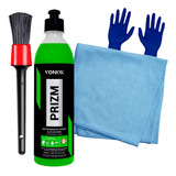 Kit Prizm 500ml Vonixx Pincel Luva Toalha Limpa Vidro Karbox