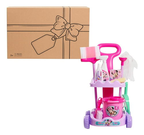 Disney Junior Minnie Mouse Sparkle 'n Clean Trolley, 21 PuLG