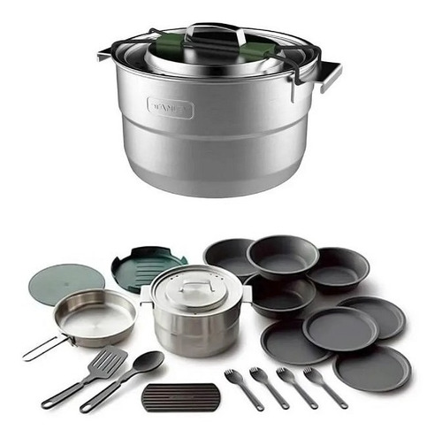 Kit Cozinha Camping Panela Stanley Prep Cook 21 Peças 