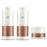 Kit Shampoo 1000ml + Acond 1000ml + Masc Fusion 5000ml Wella