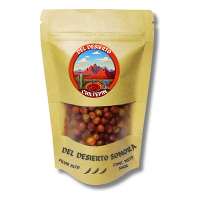 Chile Chiltepin Rojo Silvestre Del Monte Sierra De Sonora 30 | MercadoLibre