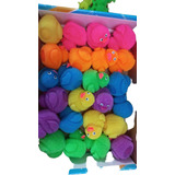 24 Pollitos Squishy De Colores Y Con Luz 