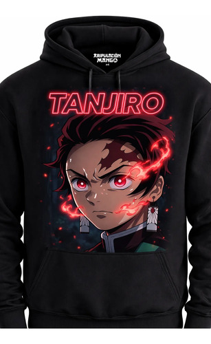 Sudadera Negra De Tanjiro Demon Slayer