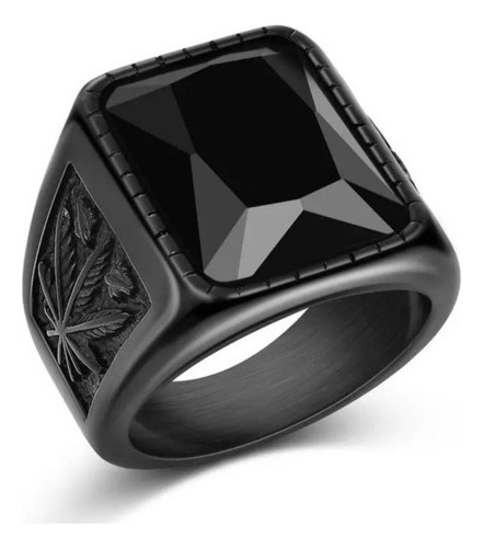 Elegante Anillo De Acero Inoxidable Para Hombre