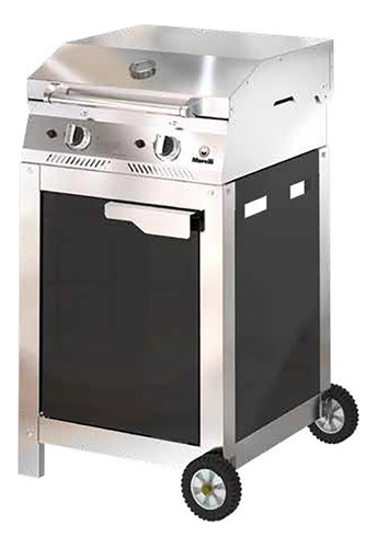 Parrilla Morelli Potenza Gas Base Con Puerta Tapa Plancha