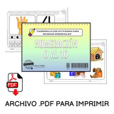 Actividades En Pdf Imprimibles: Numeración 0 Al 10