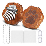 Paquete De 2 Mini Kalimba De Gato De 8 Teclas, Kit De Piano 