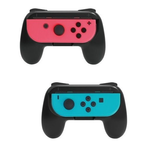 2 Soportes Grip Para Control Joy-con Nintendo Switch Negro