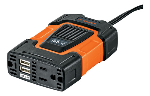 Inversor De Corriente 120w Para Carro 12v A 120v Truper