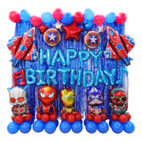 Paquete Globos Decoracion Fiesta Festejo Endgame Avengers