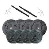 Kit 30 Set 2 Mancuernas + 30 Kg. Discos Pvc