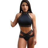 Bikini Conjunto Dama Tipo Vendaje Sexy Playa Elegancia Moda